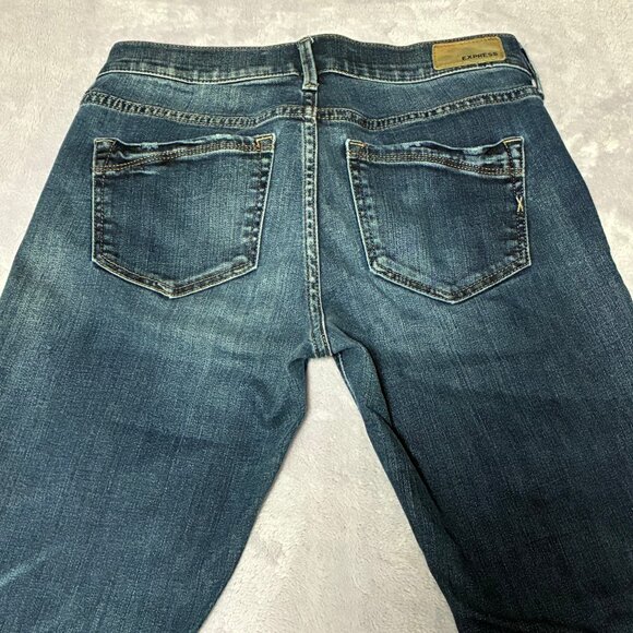 Express Size 2 Cropped Jean Leggings - Picture 2 of 3